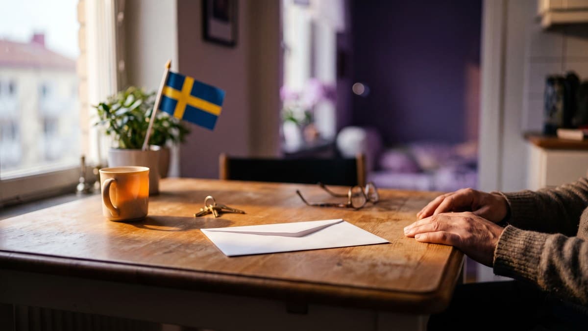 Att få brevet om att byta LMA-kortet mot ett ansökningskort.